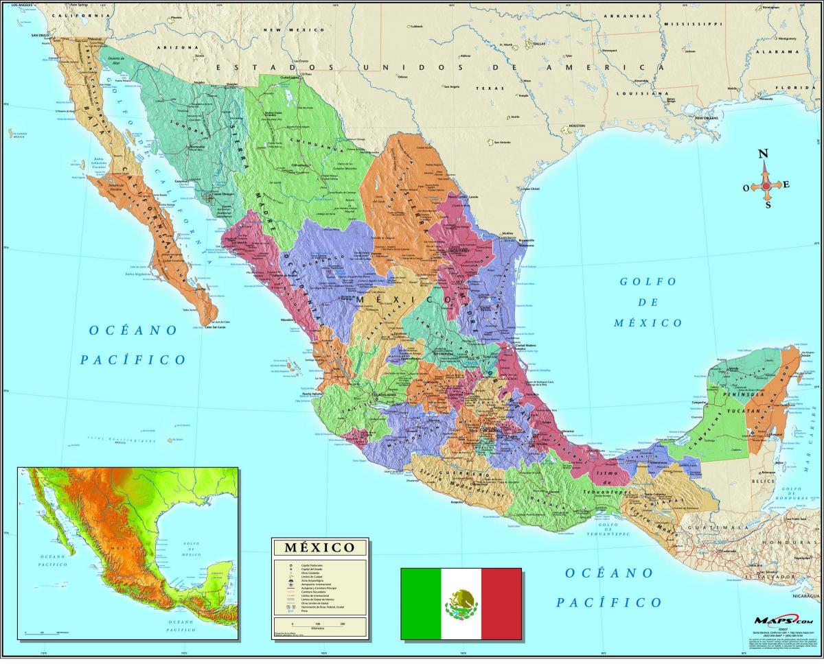 carte de la Ville de Mexico zip code