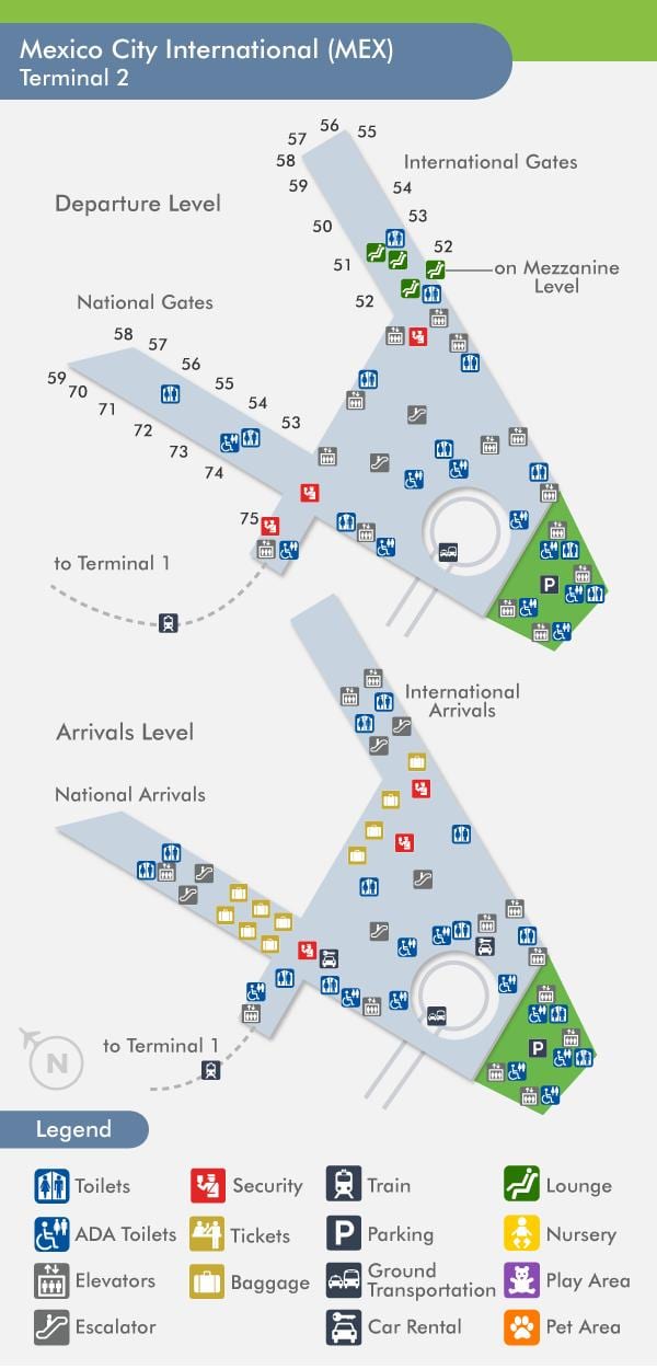 mex terminal 2 carte