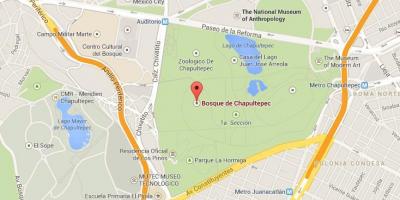 Parc de Chapultepec carte
