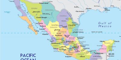 Carte de la Ville de Mexico état