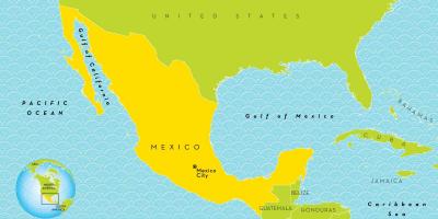 Une carte de la Ville de Mexico